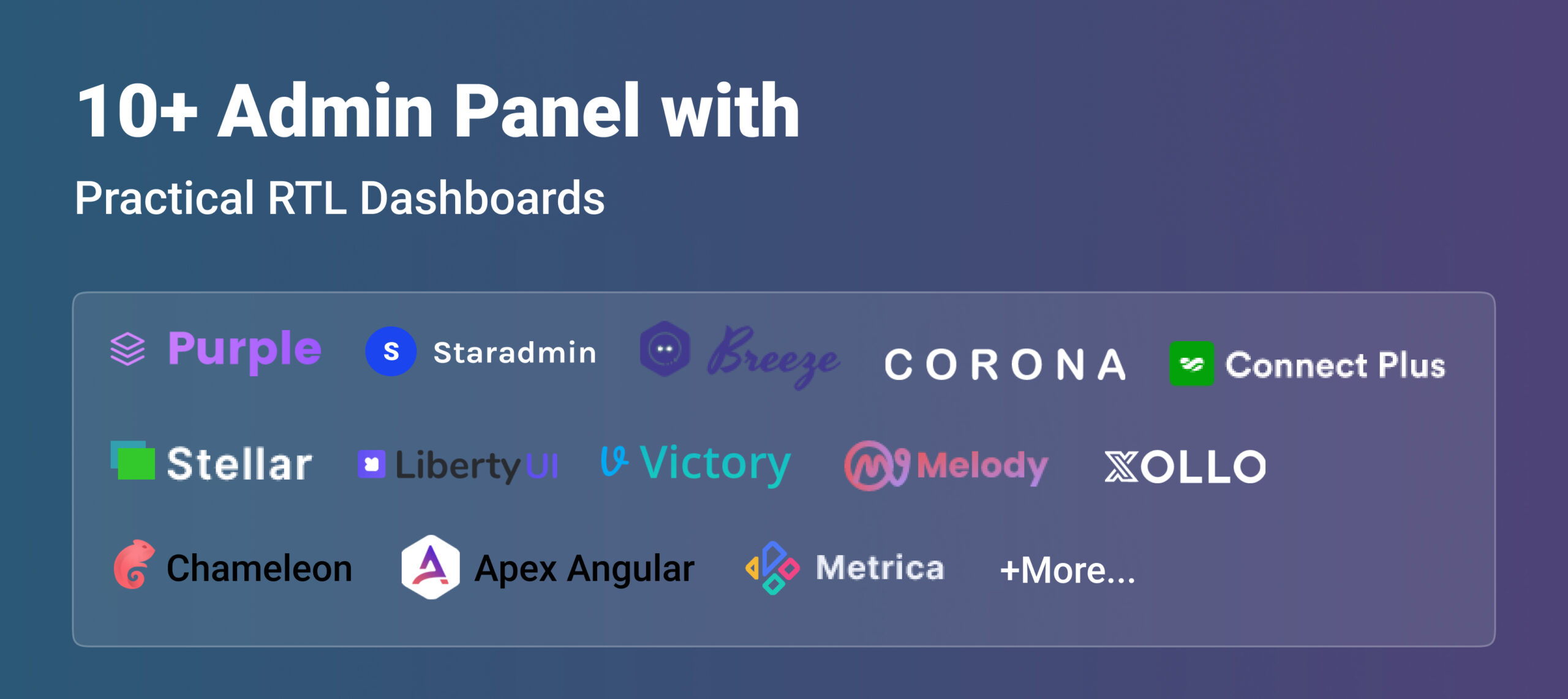  10+ Admin Panel with Practical RTL Dashboards