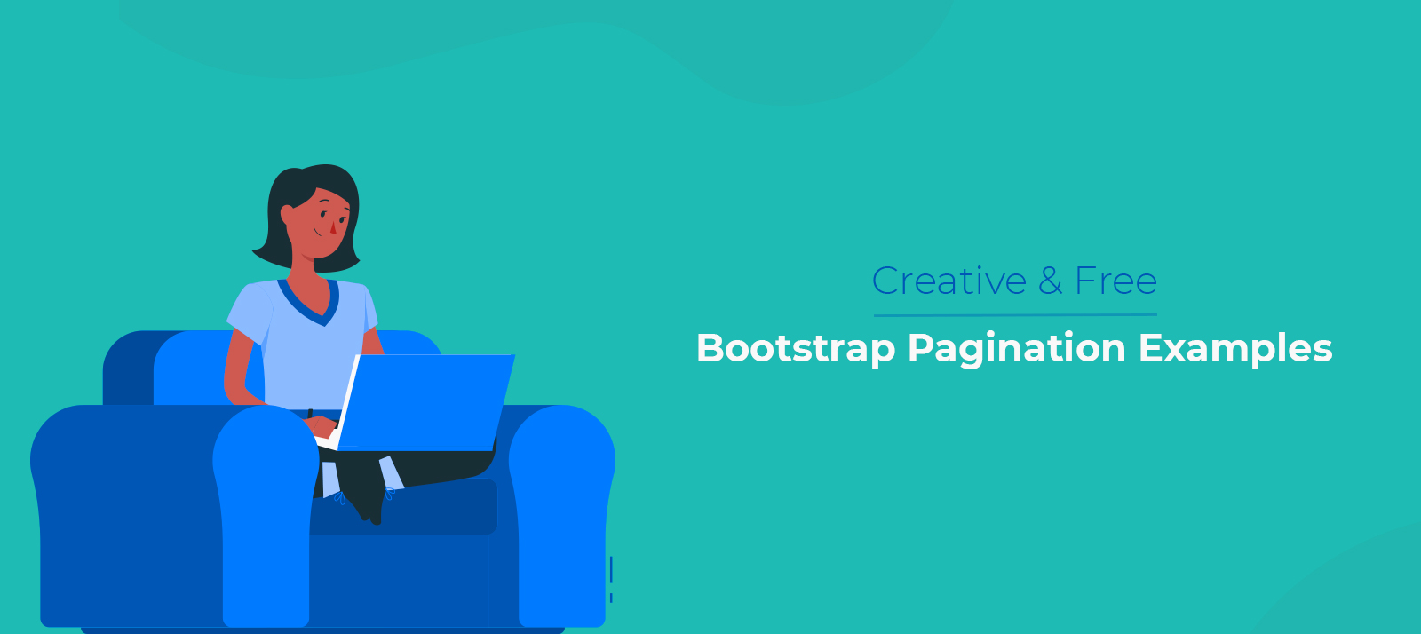  Creative and Free Bootstrap Pagination Example