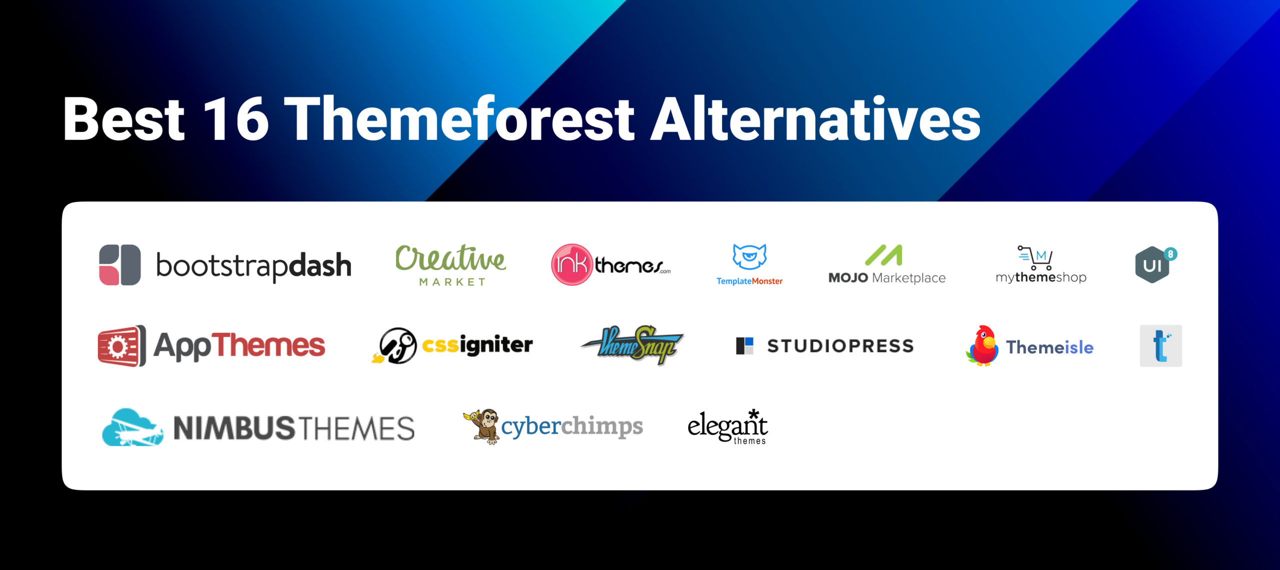  Free and Best 16 Themeforest Alternatives