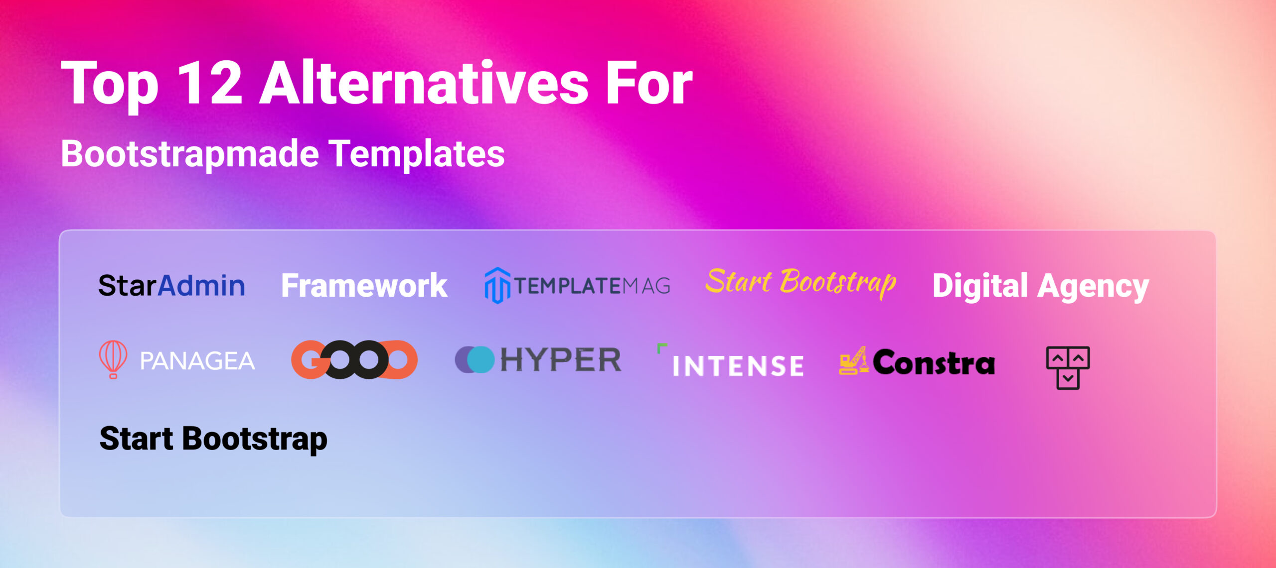  Top 12 Alternatives For Bootstrapmade Templates