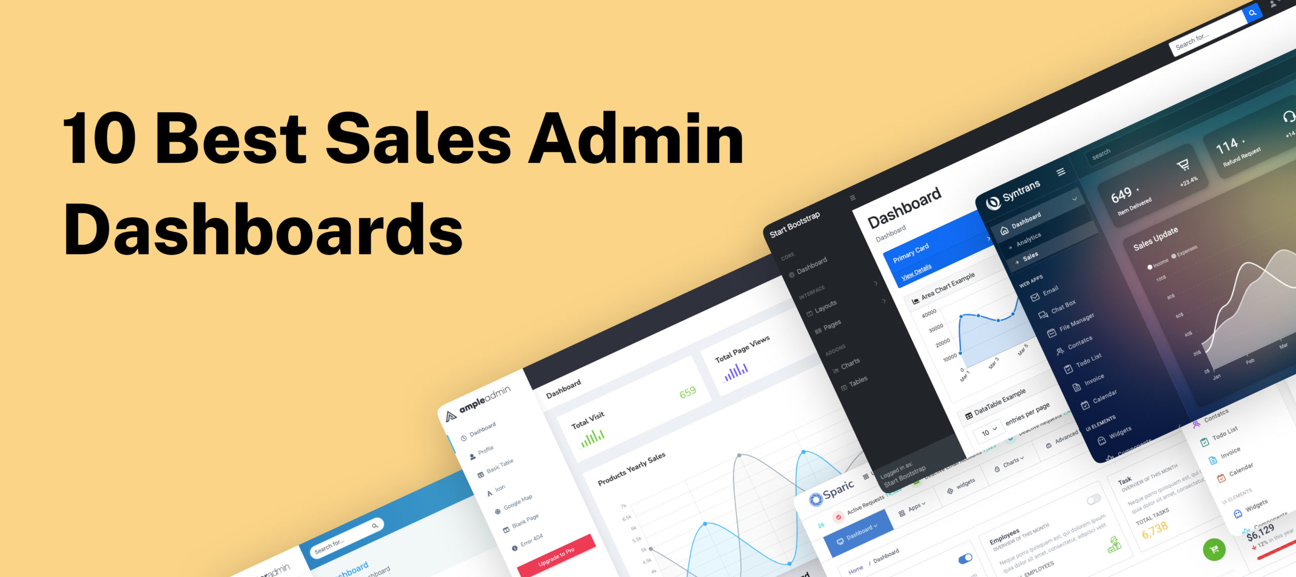  10 Best Sales Admin Dashboards