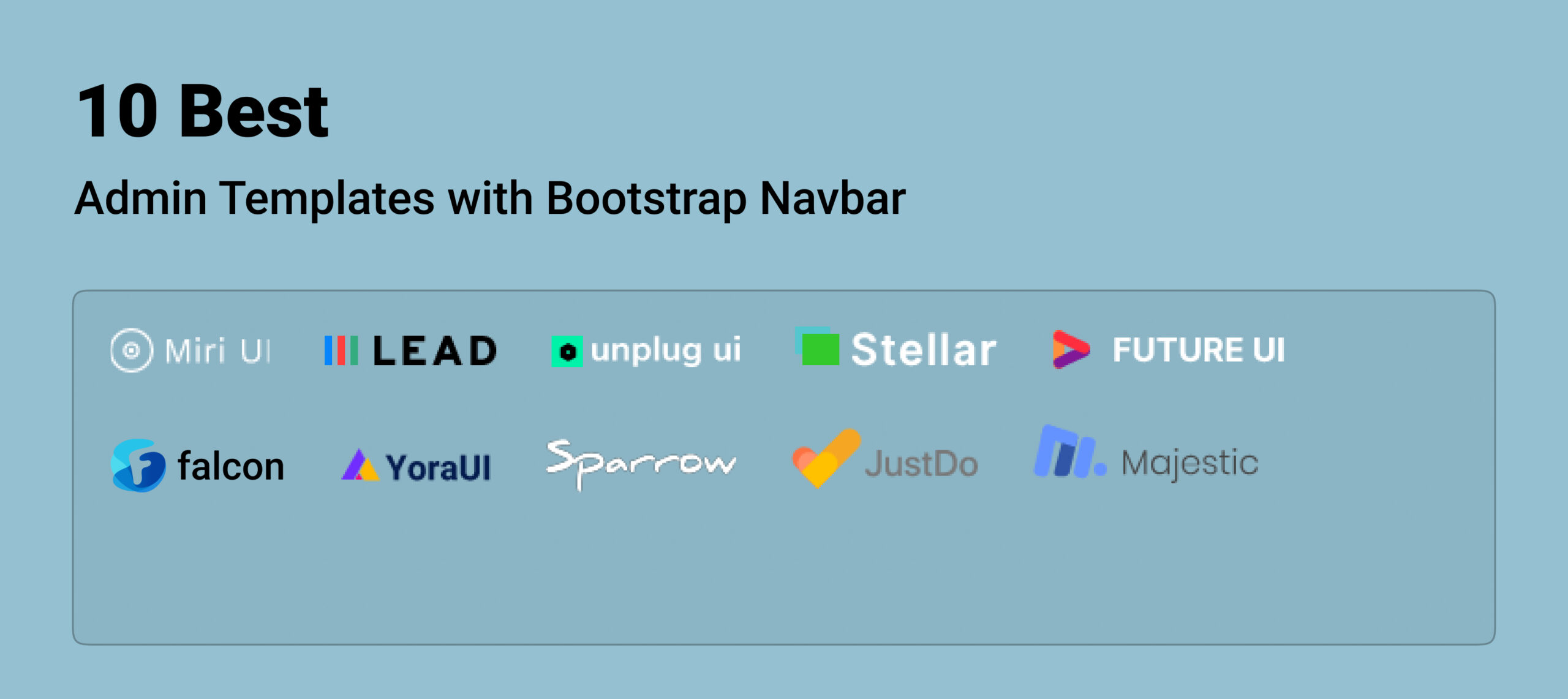  10 Best Admin Templates with Bootstrap Navbar