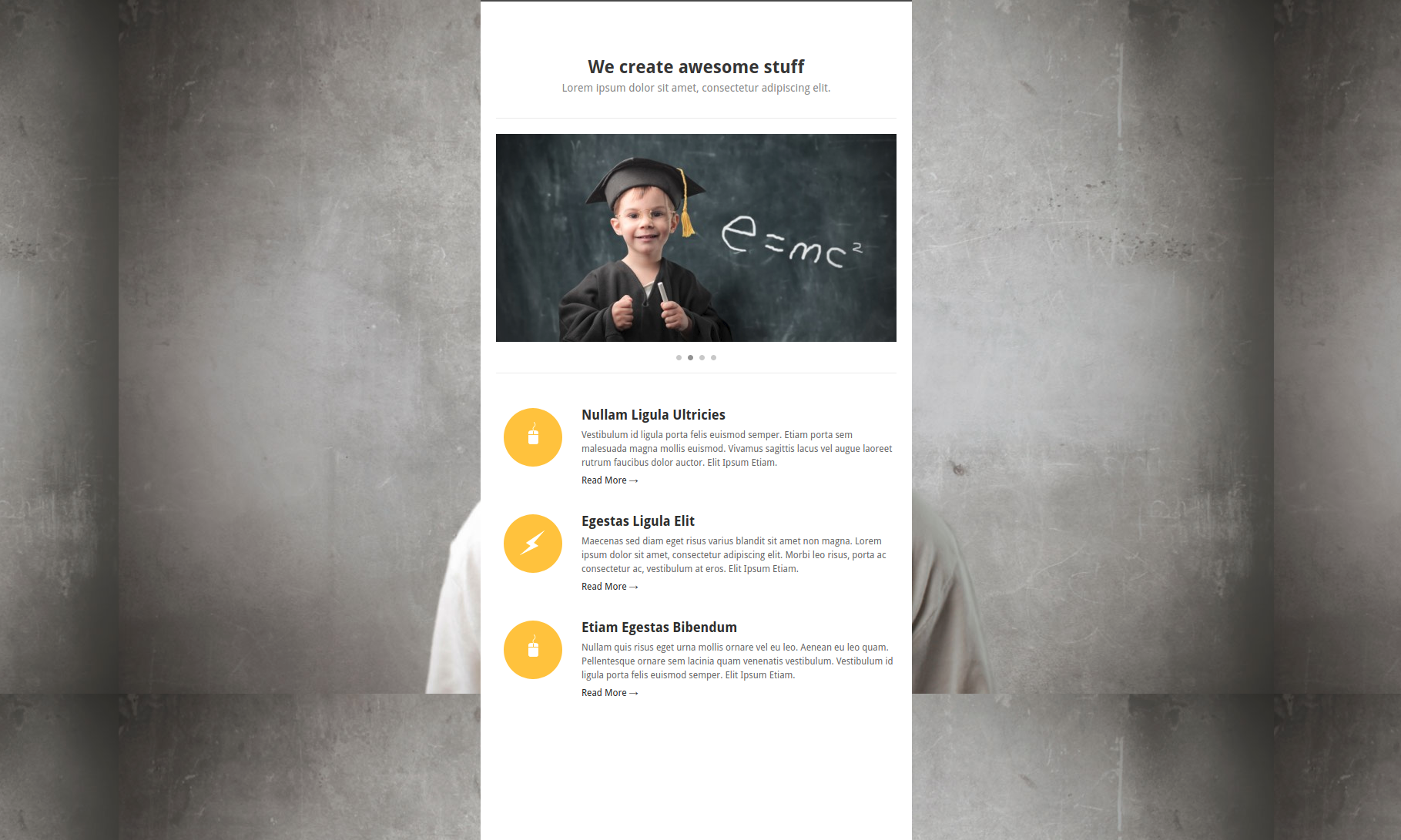 Slide One – One-Page Parallax Theme