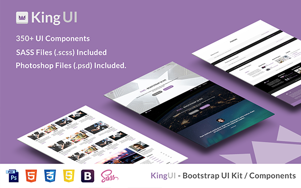 King UI kit Bootstrap