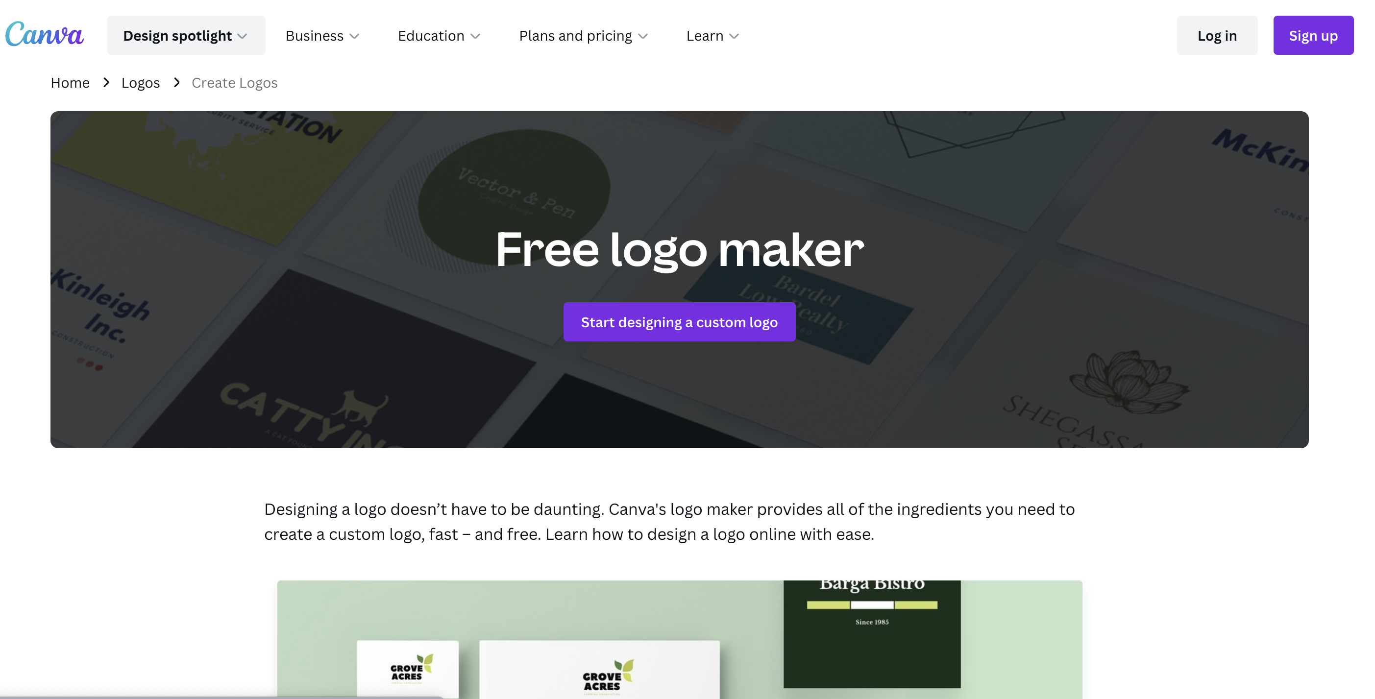 Free logo maker for companies