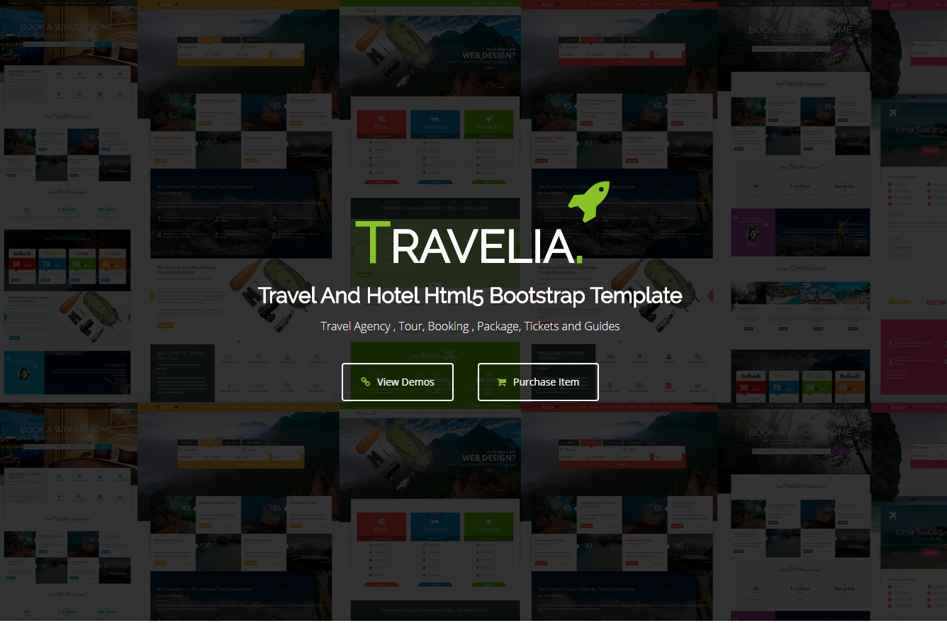 travel website bootstrap