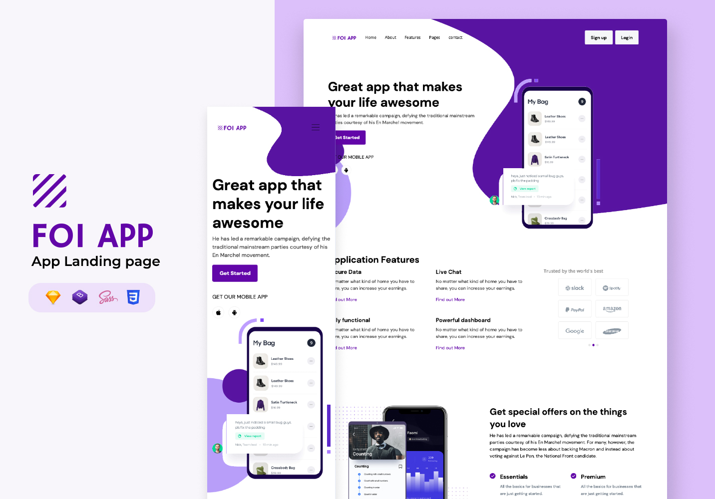 foi-app is the best landing page template