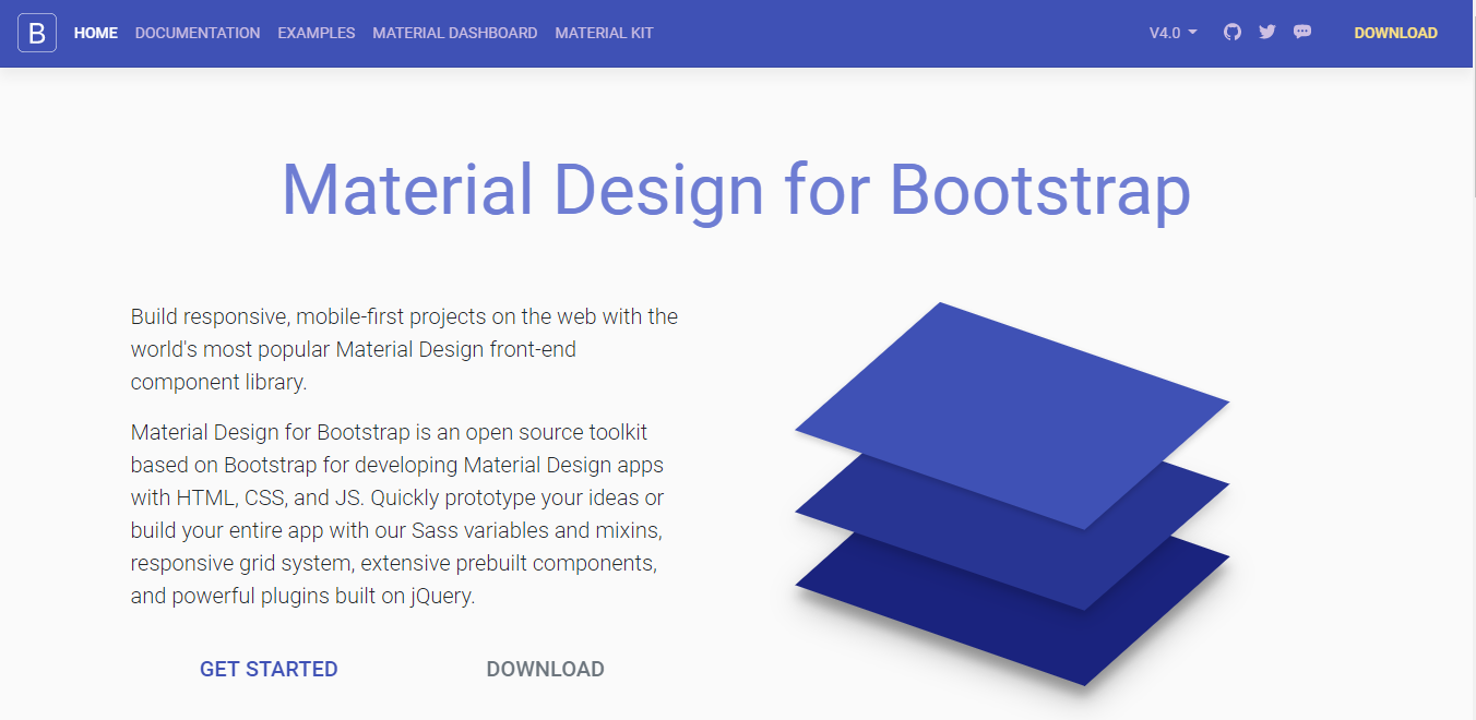 Material Design for Bootstrap Material Design framework