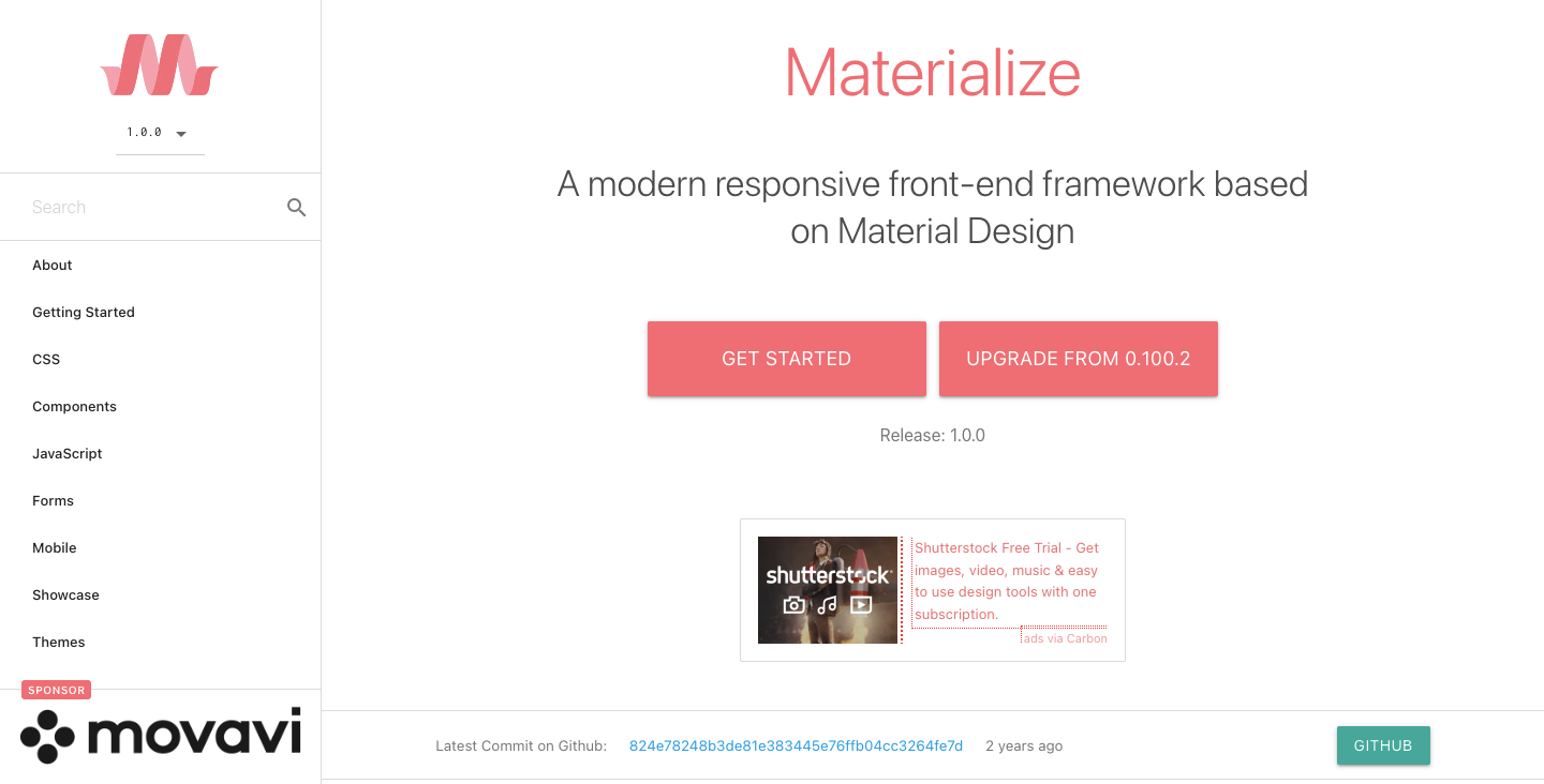 materialize bootstrap alternatives