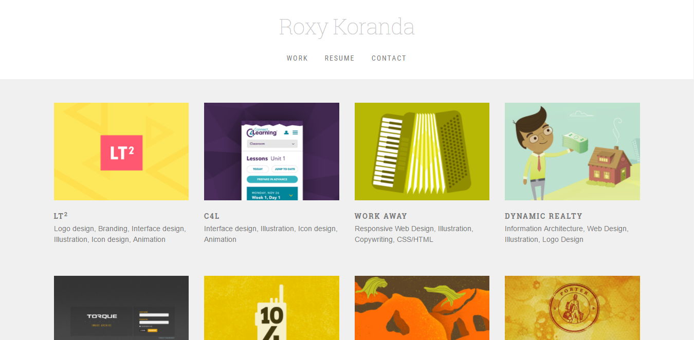 Roxy Koranda Bootstrap website example