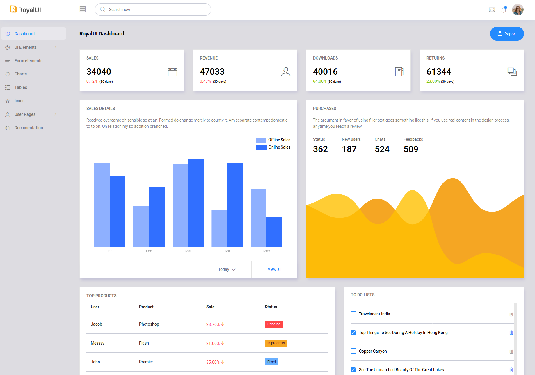 Royal admin is a free Bootstrap admin template from bootstrapdash
