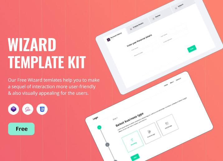 wizard template kit created by bootstrapdash