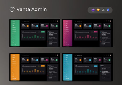 admin template vanta admin dashboard