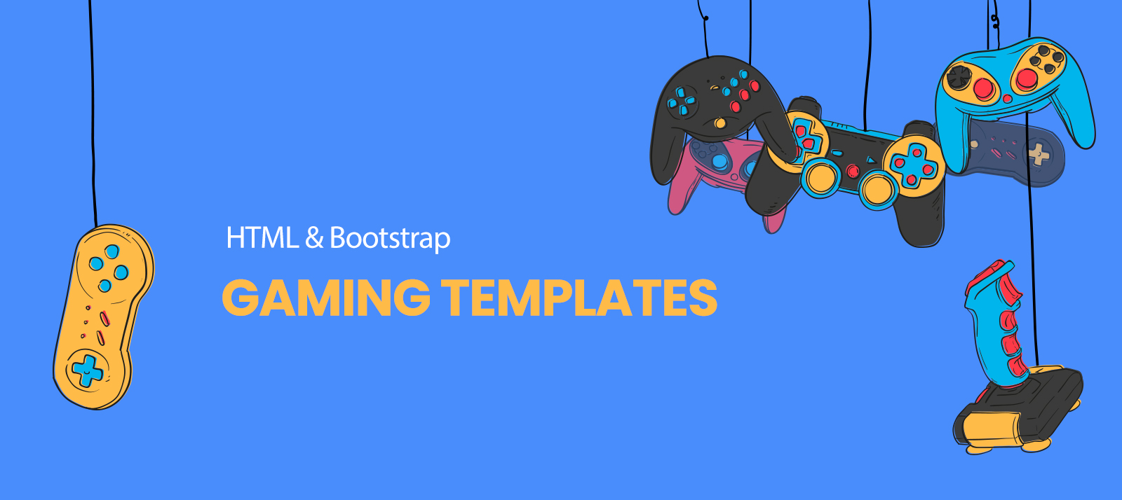 9 Interesting HTML and Bootstrap Gaming Templates