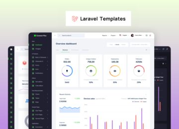 laravel admin Connect Plus Laravel template
