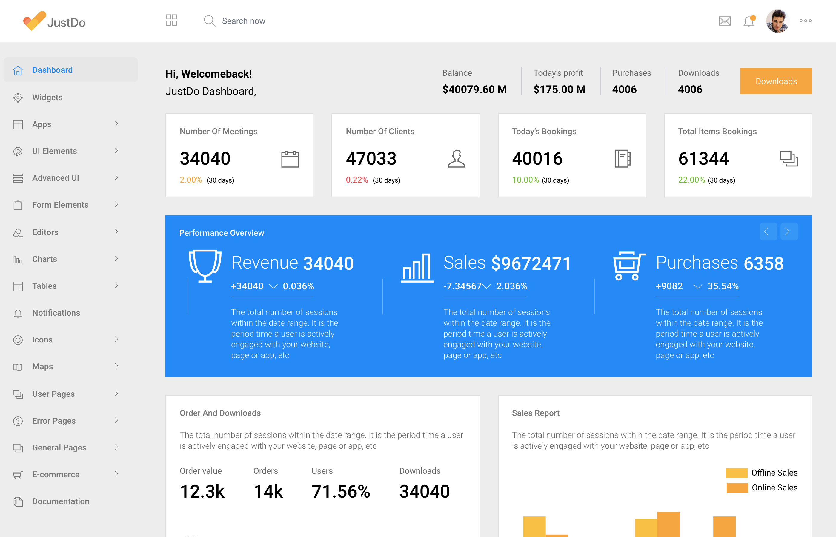 justdo is the best react admin templates 