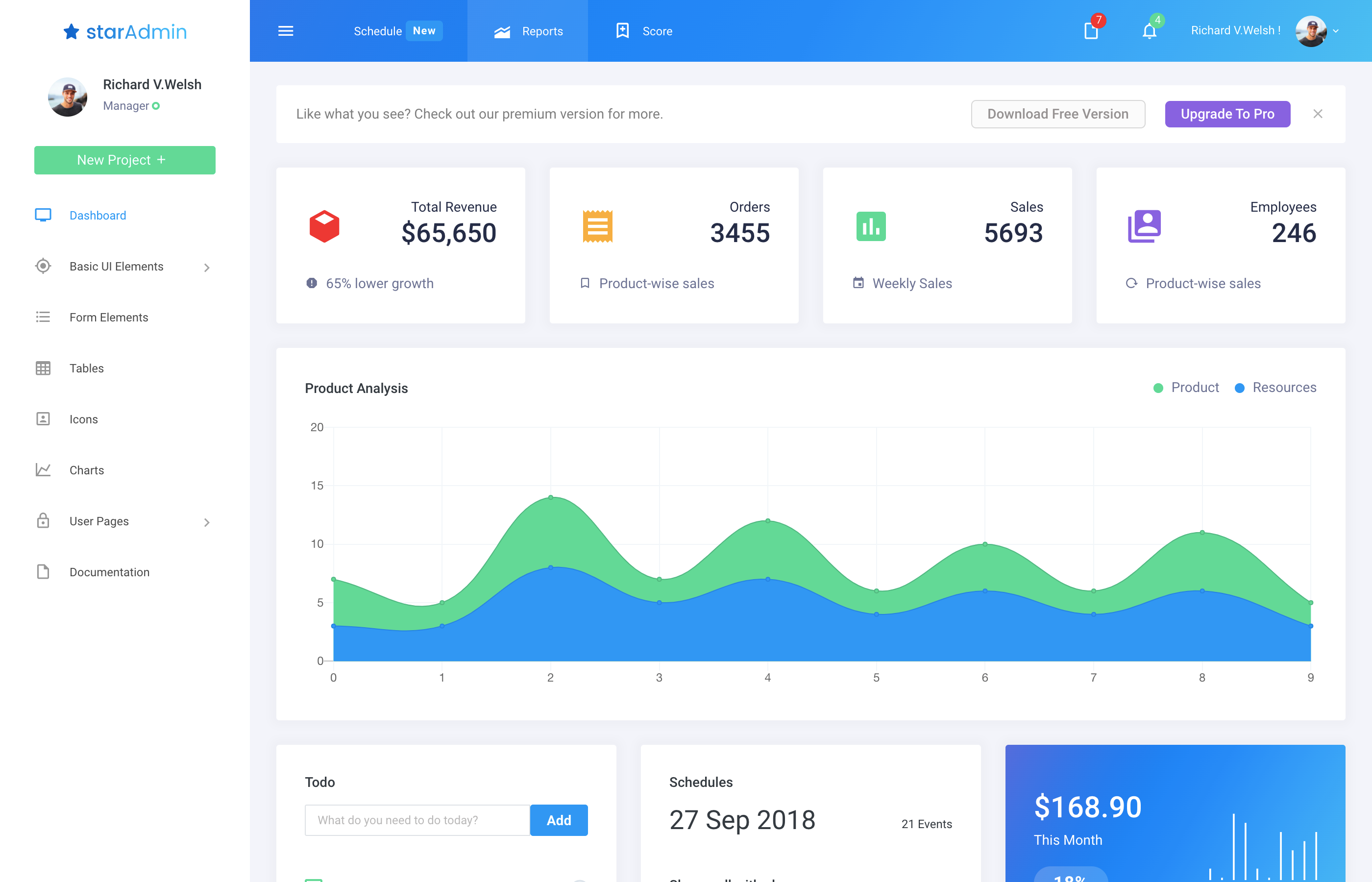 star admin is one of the best admin dashboard