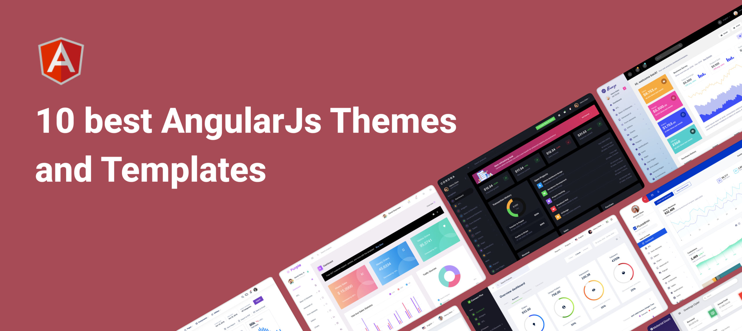  Best Selling AngularJs Themes and Templates