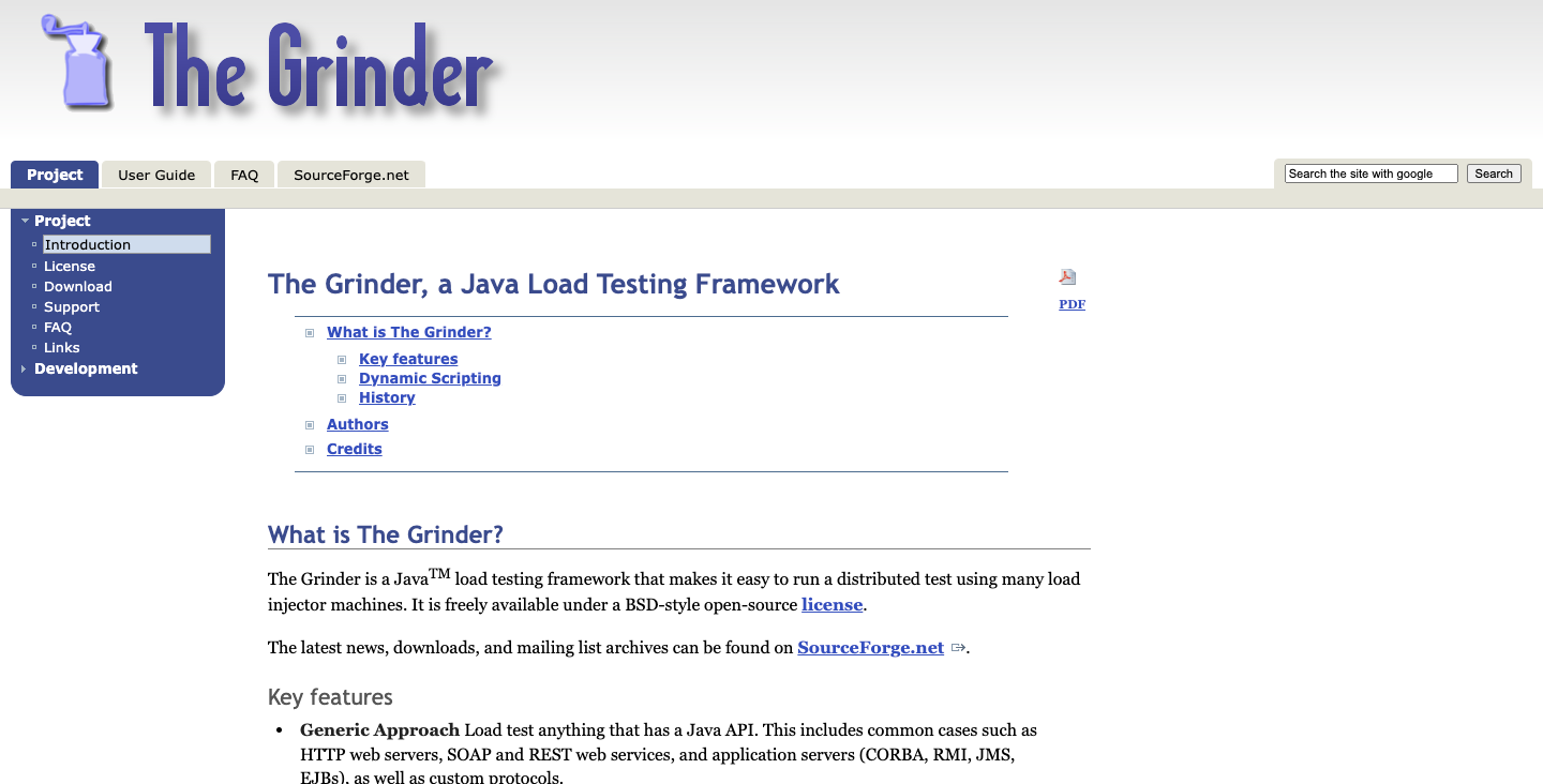 the grinder development tools